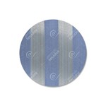 Capa para Sousplat em Tecido Jacquard Azul Listrado Luxo