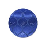 Capa para Sousplat em Tecido Jacquard Azul Royal Geométrico Tradicional