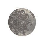 Capa para Sousplat em Tecido Jacquard Cinza Medalhão Luxo