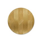 Capa para Sousplat em Tecido Jacquard Dourado Ouro Vibrante Listrado Tradicional