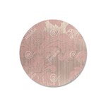 Capa para Sousplat em Tecido Jacquard Rosa Medalhão Luxo