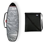 Capa Prancha Surf Fish Refletiva 6'4 a 6'7 com Wetsuit Bag
