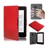 Capa Protetora para Kindle Paperwhite Vermelha + Película de Vidro