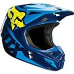 Capacete Fox V1 Race Azul/amarelo 2016 - 58