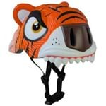 Capacete Infantil com LED Orange Tiger 49 a 55 Cm - Crazy Safety