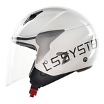 Capacete Ls2 Of559 System Gloss Wht/Blk
