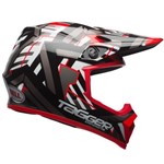 Capacete Moto Bell Mx-9 Mips Tagger Double Trouble Black Red