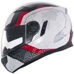 Capacete Zeus 813 Race AN10 White/Red - Special Edition