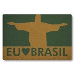 Capacho Global Sinos eu Amo o Brasil - Verde Musgo
