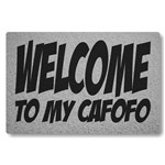 Capacho Global Sinos Welcome To My Cafofo - Prata