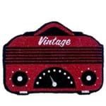Capacho Rádio Vintage Vermelho