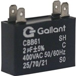 Capacitor CBB61 Gallant 2MF +-5% 400 VAC GCP20S00A-PT400