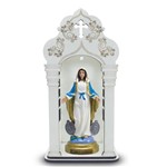 Capela com Imagem Nossa Senhora das Medalhas (21cm) - Inqueb