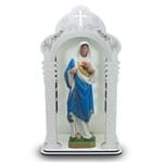 Capela com Imagem Sagrado Coração de Maria (36cm) - Inquebrá