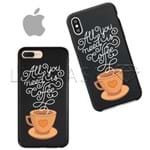 Capinha - All You Need Is Coffee - Black - Apple IPhone 4 / 4s