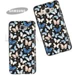 Capinha - Borboletas Blue - Black - Samsung Galaxy A10