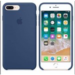 Capinha Case Iphone 8 Azul Escuro com Película de Vidro 5D