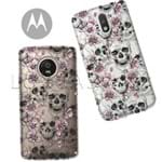 Capinha - Caveiras e Flores - Motorola Moto C Plus