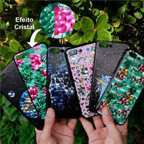 Capinha Cristal Holografic - Estampas Sortidas IPhone 5 / 5s / SE