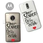 Capinha - Ele é o Nosso Auxílio e o Nosso Escudo - Motorola Moto C Plus