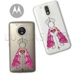 Capinha - Nossa Senhora Manto Rosa - Motorola Moto C Plus