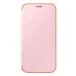 Capinha para Galaxy A7 2017 Samsung Neon Flip Cover Ef-fa720ppegww - Rosa/laranja