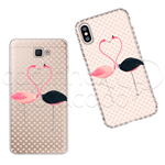 Capinha Personalizada - Flamingos Love Galaxy J2 Prime