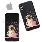 Capinha - Pug Ballet - Black - Apple IPhone 4 / 4s
