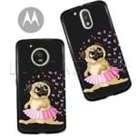 Capinha - Pug Ballet - Black - Motorola Moto C Plus