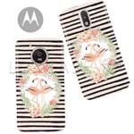 Capinha - Sweet Flamingos - Black - Motorola Moto C Plus