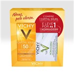 Capital Soleil Vichy Fps50 Toque Seco com Cor Gel Creme 50g + Normaderm Vichy Sabonete Dermatológico 80g Preço Especial