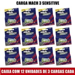 Carga Gillette Mach3 Sensitive - Pack de 12 Unds C/ 3 Cargas