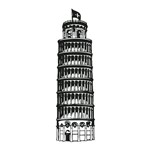 Carimbo em Borracha Torre Pisa Clp-014 - Litoarte