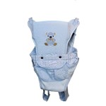 Carregador de Bebê Canguru 2 Posições Bordado Ajustável Azul