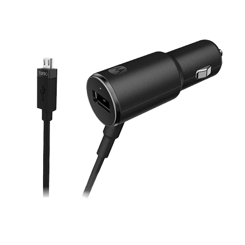 Carregador Veicular Turbo Power™ 25W com Cabo Micro USB - Preto