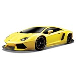 Carrinho Controle Remoto 1:10 Lamborghini Aventador Lp 700-4 - Amarelo - Maisto