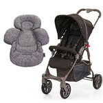 Carrinho de Bebê ABC Design Treviso 4 Woven Black + Confort Seat Liner