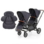 Carrinho de Bebê para Gêmeos ABC Design Zoom + Confort Seat Liner Style Street