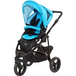 Carrinho de Bebê para Passeio ABC Design Cobra Rio com Moises Preto e Azul