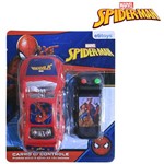 Carro com Controle Remoto com Fio a Pilha Homem Aranha Spider Man na Cartela