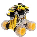 Carro de Controle Remoto - Força Gyrus Picape Monstro Amarelo - 49mhz - Dtc