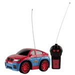 Carro de Controle Remoto Homem Aranha High Speed 3 Funções Azul e Vermelho - Candide