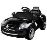 Carro Elétrico Infantil Mercedes Benz Preto com Controle Remoto - 6v - Xalingo