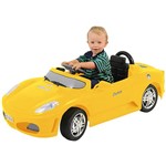 Carro Elétrico Infantil Roadster Amarelo 6V - Xalingo