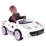 Carro Elétrico Infantil X Racing Branco 6V - Xalingo
