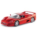 Carro Ferrari F50 Vermelha - Kit de Montagem - 1:24 - Maisto