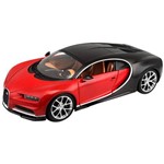 Carro Miniatura - Bugatti Chiron 1/18 - Vermelho e Preto - Burago