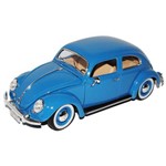 Carro Miniatura - Volkswagen - Kafer Beetle - 1/18 - Azul - Burago