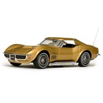 Carro Vitesse Corvette Coupe-reverside 1969 Escala 1/43 - Dourado