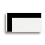 Cartão Branco PVC Composer com Tarja em L CR-80 0,76MM 0,86mm X 0,54mm.